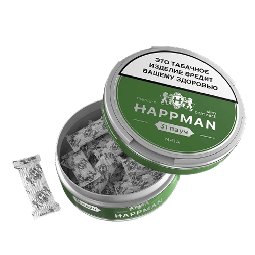Happman Slim Medium 10гр. Жевательный табак с ароматом Мята (М)