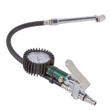 Пистолет для подкачки шин с манометром и наконечником для груз. колес(0-15bar),в блистере RockForce##Rock FORCE RF-STG-04