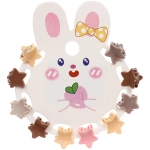 Заколки-крабики для волос детские 10шт «МАЛЬВИНА», звездочки, 1,4см (пакет с подвесом)