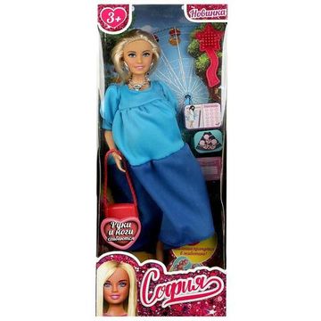 Кукла 29 см София беременная тройней, руки и ноги сгиб, акс, кор КАРАПУЗ