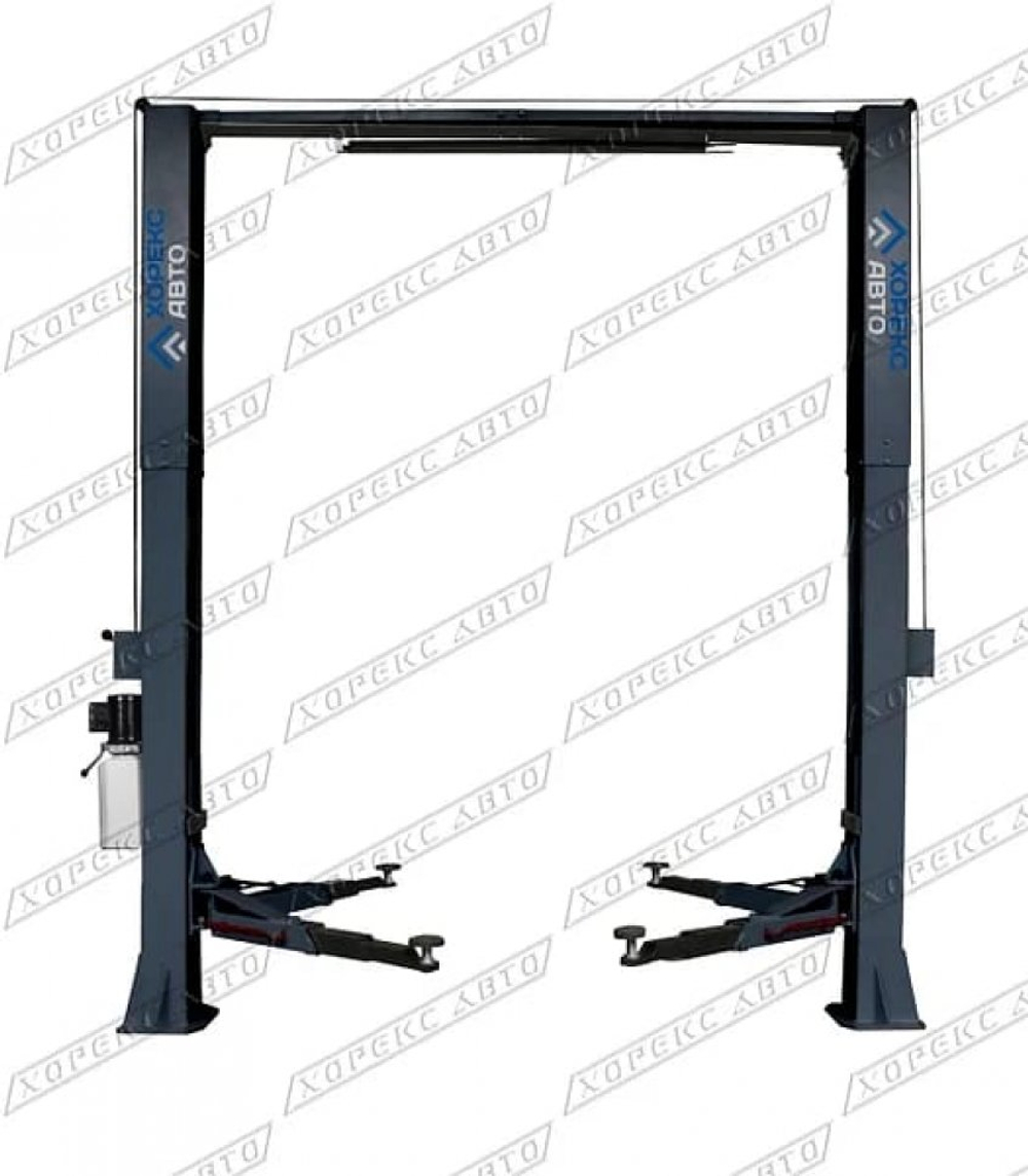 Подъемник horex двухстоечный электрогидравлический с верхней синхронизацией и высотой колонн 4,7 м, г/п 5.0 т, арт. № HL-5.0 HZ-H1