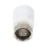 Муфта PP-R комбинированная белая Дн 20х3/4" с накидной гайкой VALFEX 10139120
