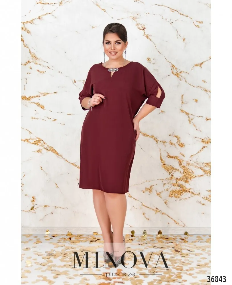Платье 3132-В-бордо Minova