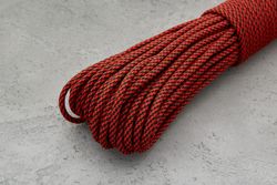 Пaракорд «BlackSpiral red», 1 метр