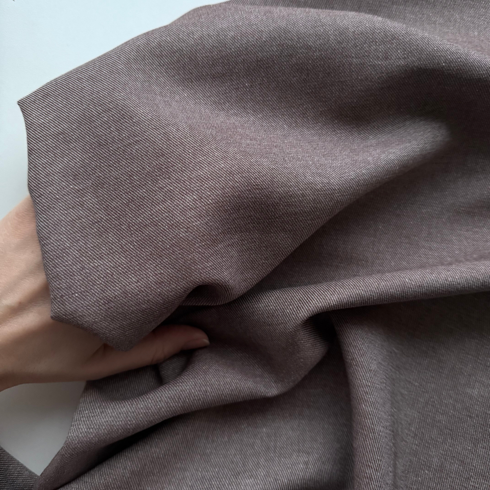 Тонкая рубашечная джинса Древесная кора