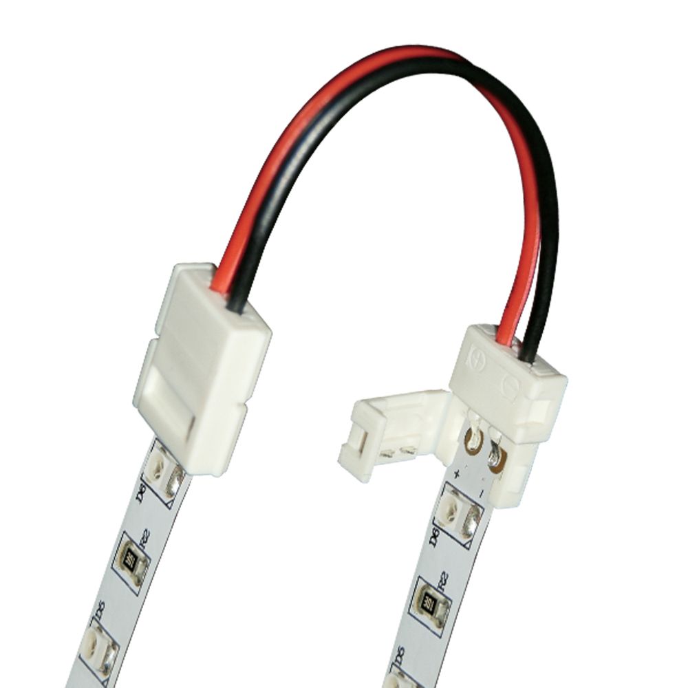 UCX-SS2/A20-NNN WHITE 020 POLYBAG Коннектор для соединения светодиодных лент 2835(3528) между собой, 2 контакта. IP20. Белый. 20 штук в пакете. TM Uni