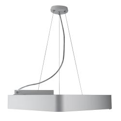Светильник LED ЭРА Geometria SPO-153-W-40K-030 Delta 30Вт 4000К 2100Лм IP40 600*600*80 белый подвесной | Декоративные светильники Geometria