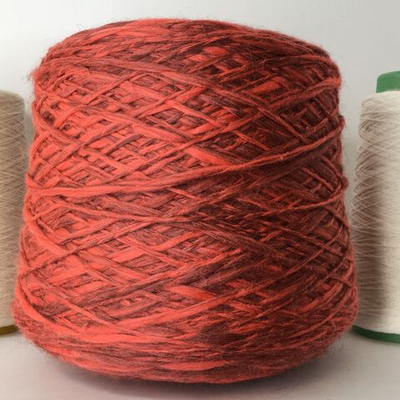 GRISU - BLURING SPA; 43% меринос, 20% альпака baby, 37% п/а; 125/100гр; ниточка с еффектом  Flame;  col.11510  Кораллово-серый меланж