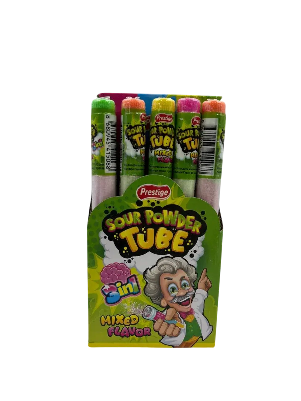 Кислая сахарная пудра в тюбике, микс вкусов