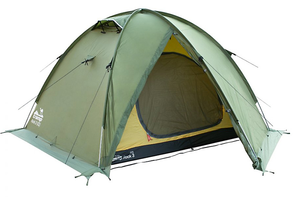 Палатка Tramp Rock 2 V2 [TRT-27] серая