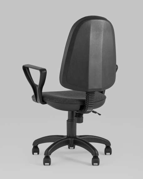 офисное Престиж серое обивка ткань крестовина пластик