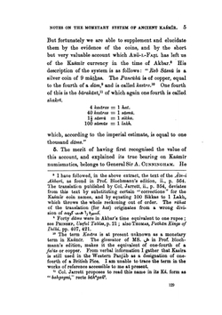 Notes On the Monetary System of Ancient Kasmir | Aurel Stein