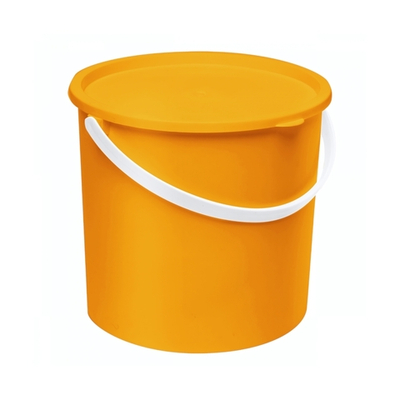 Ведро с герметичной крышкой и ручкой 3,6 л (ручка арочная) цветное
