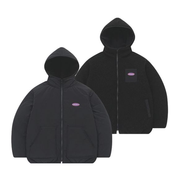 Куртка двухсторонняя черная - фото 6