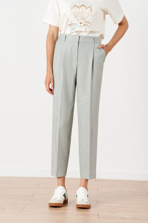 31151 Брюки женские (серо-зеленый)