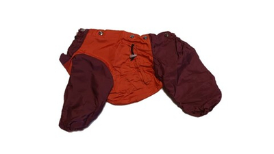 Комбинезон, утепленный байкой 27 девочка (обхват груди 55 - 61) кирпичный - бордовый