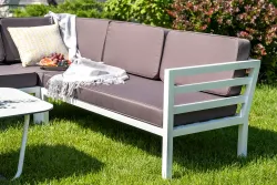 "Глория" модуль диванный угловой, каркас из алюминия