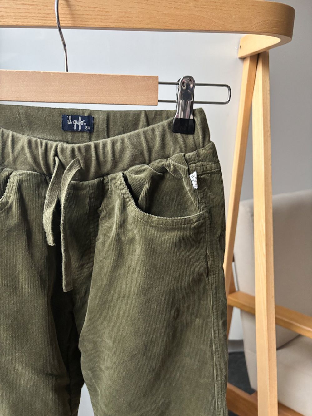 Утепленные вельветовые брюки Il Gufo, 128