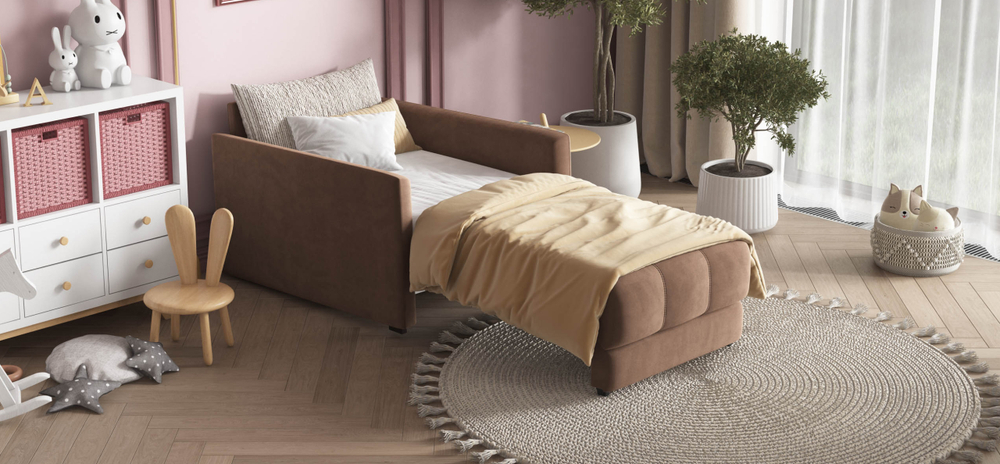 Босс Лофт кресло-кровать Велюр Монолит мокко