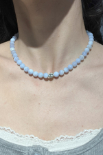 Ожерелье BLISS из голубого агата