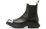 Alexander McQueen Tread Slick Boot "Black Silver"