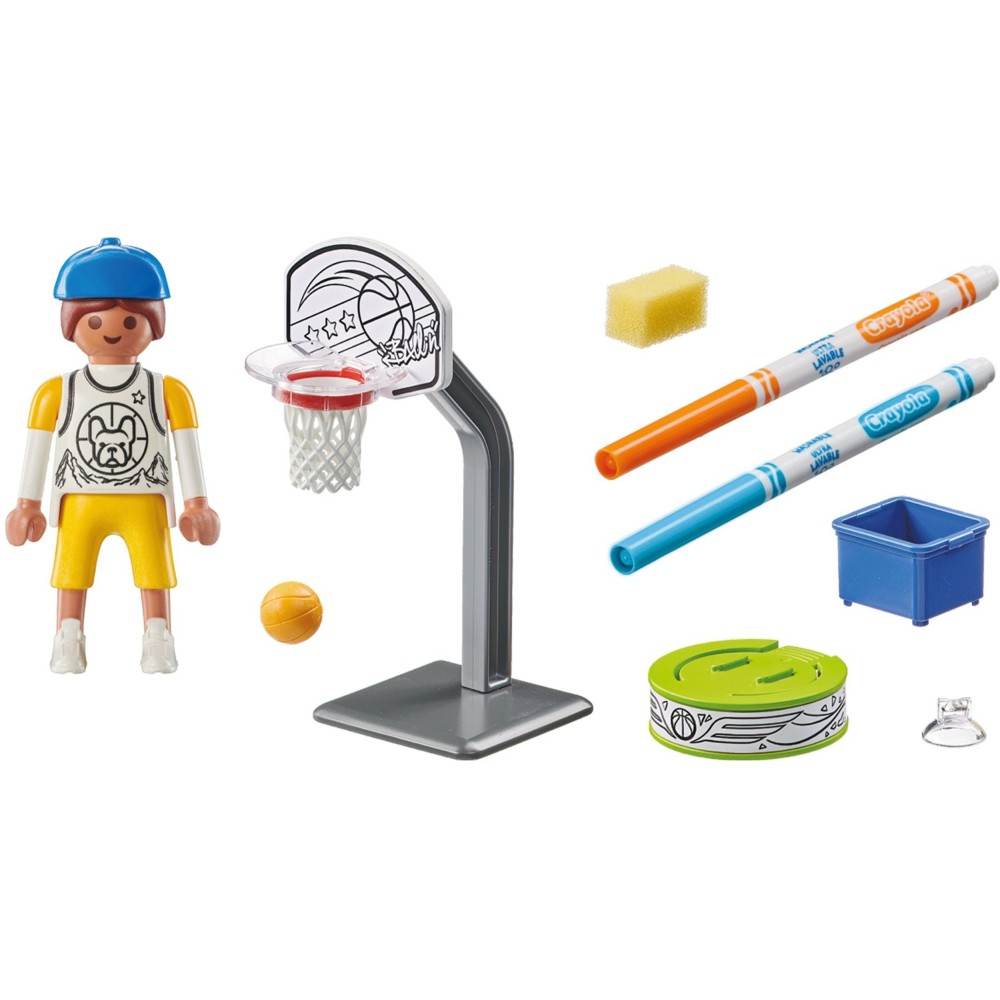 Playmobil - Цветной скейтер с мячом для баскетбола 71516