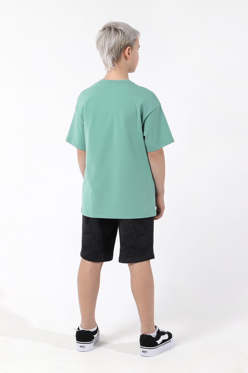 Фуфайка (футболка) для мальчика  Леон-3 Виотекс ЗЕЛЁНЫЙ