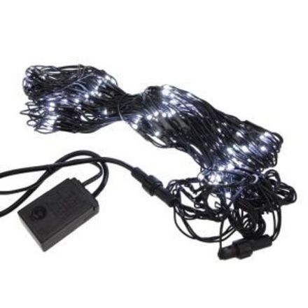 Гирлянда "Сеть" 1х1,5м, черный ПВХ, 160 LED Белый