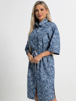 Платье хлопковое Стоун (синее) П15450-4М LT Collection