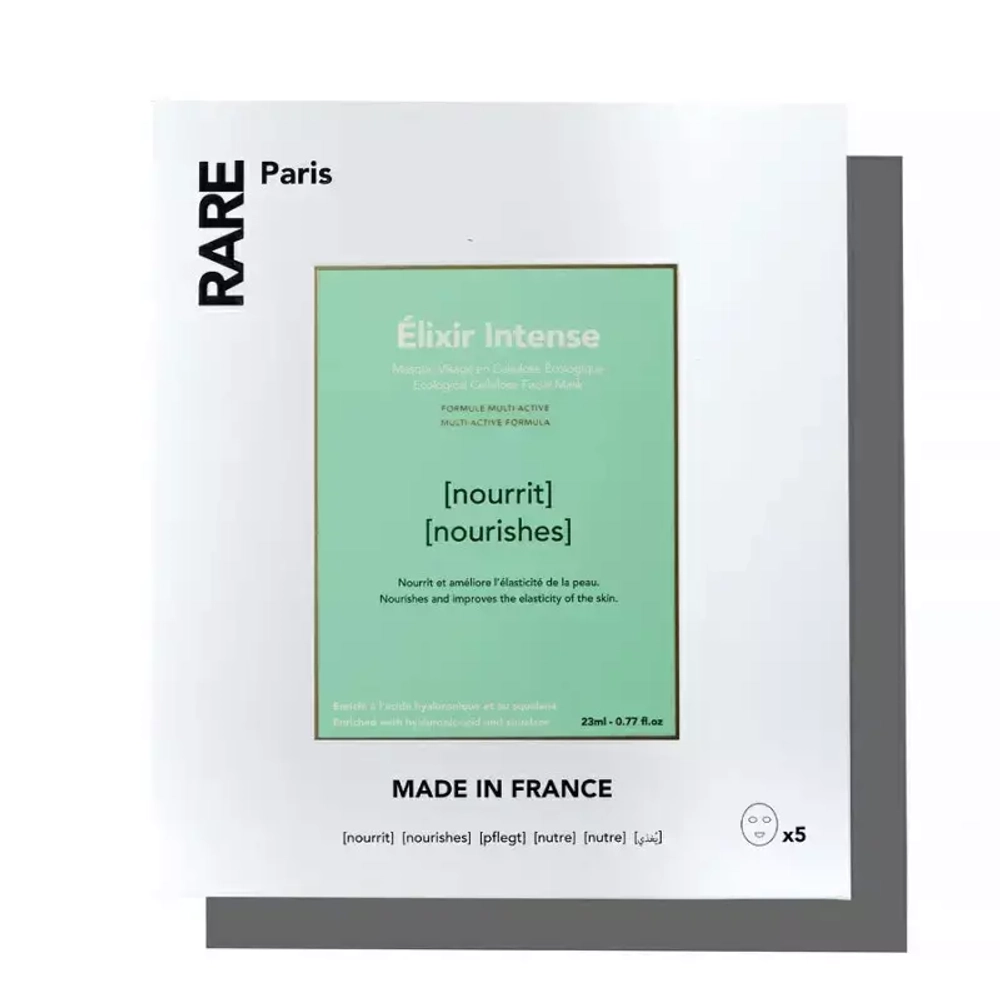 Набор из 5 питательных масок RARE Paris Elixir Intense Nourishes