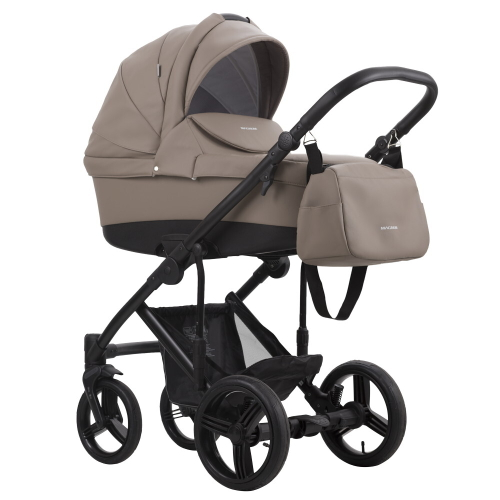 Детская коляска Bebetto Magnum Prima 2 в 1 04 т.бежевая кожа