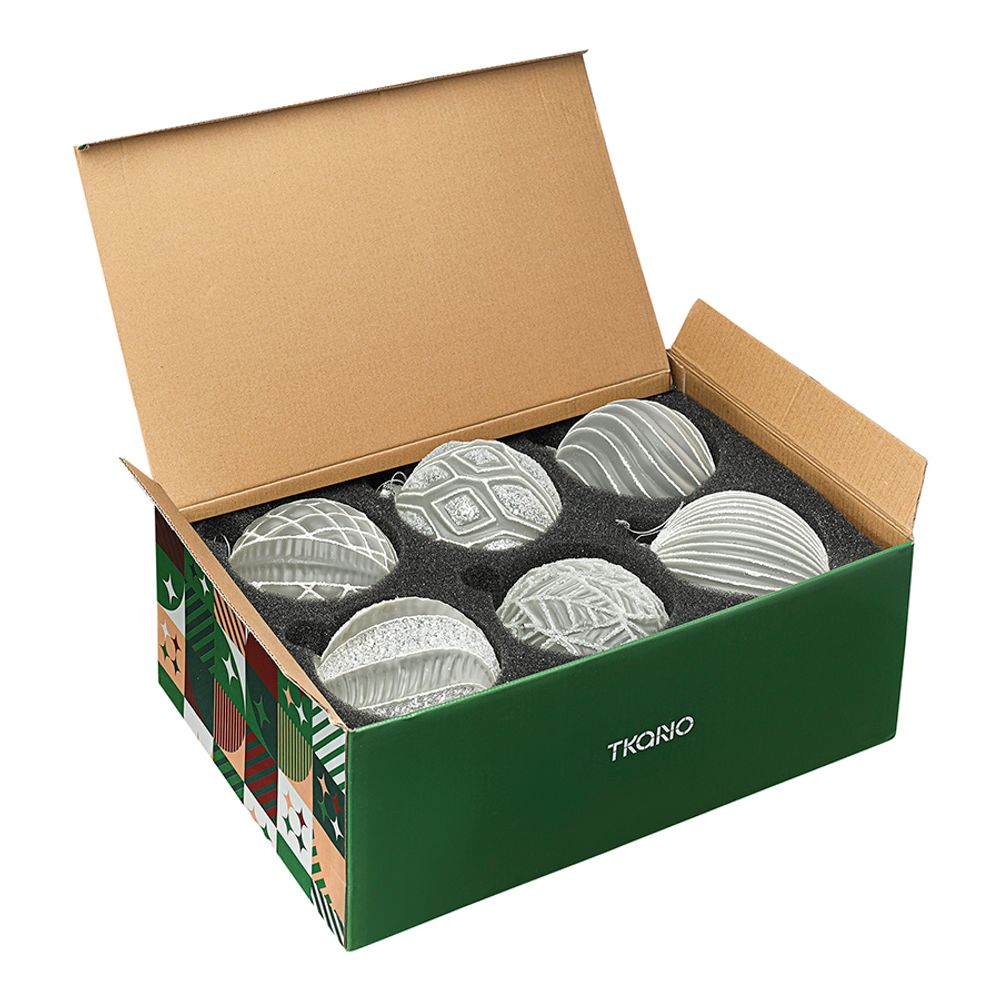 Набор ёлочных украшений Freezy magic из коллекции New Year Essential, 6 шт.