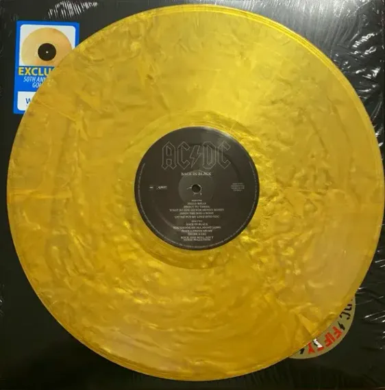 AC/DC Back In Black (Coloured Gold) LP