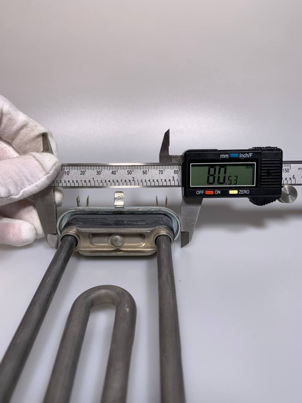 Тэн стиральной машины 1800W, 19 см Indesit, Ariston, Gorenje C00082601 красно-зеленые клеммы