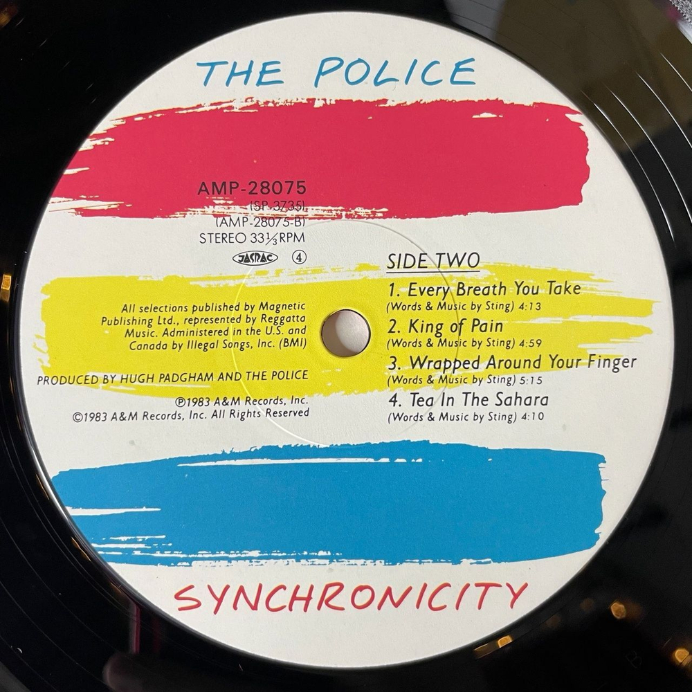 Винтажная виниловая пластинка LP The Police Synchronicity (Japan 1983) (No Obi) King Of Pain
