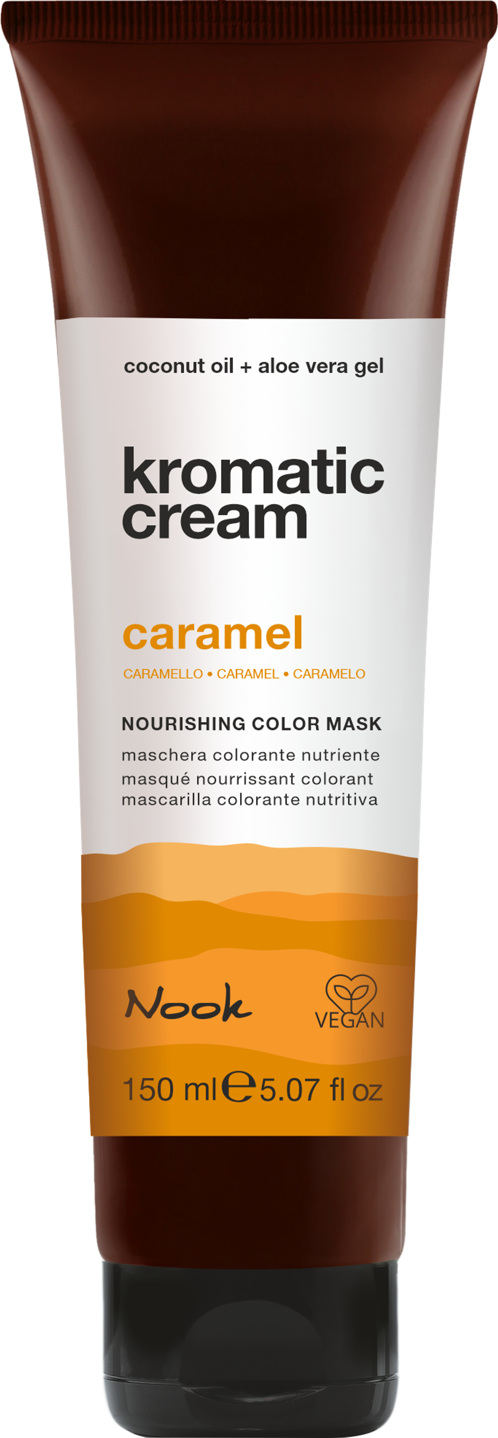 Nook Питательная маска для окрашивания волос прямым пигментом Карамель-Kromatic Cream Pumpkin,150 мл