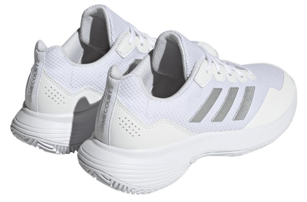 Женские Кроссовки теннисные Adidas GameCourt 2 W - cloud white/silver metallic/cloud white