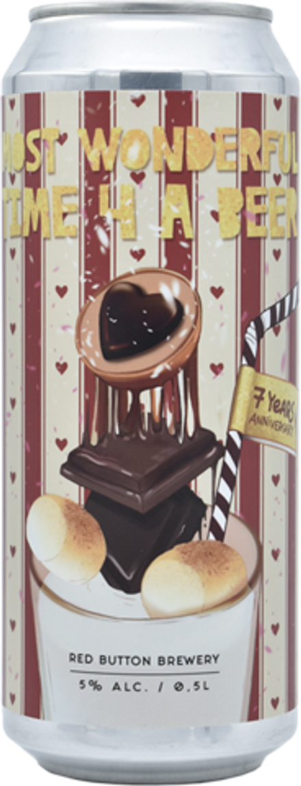 Пиво Рэд Баттон Мост Вандефул Тайм Фор Э Бир 7 Йерс Аниверсари / Red Button Most Wonderful Time 4 A Beer (7 YRS Anniversary) 0.5 - банка