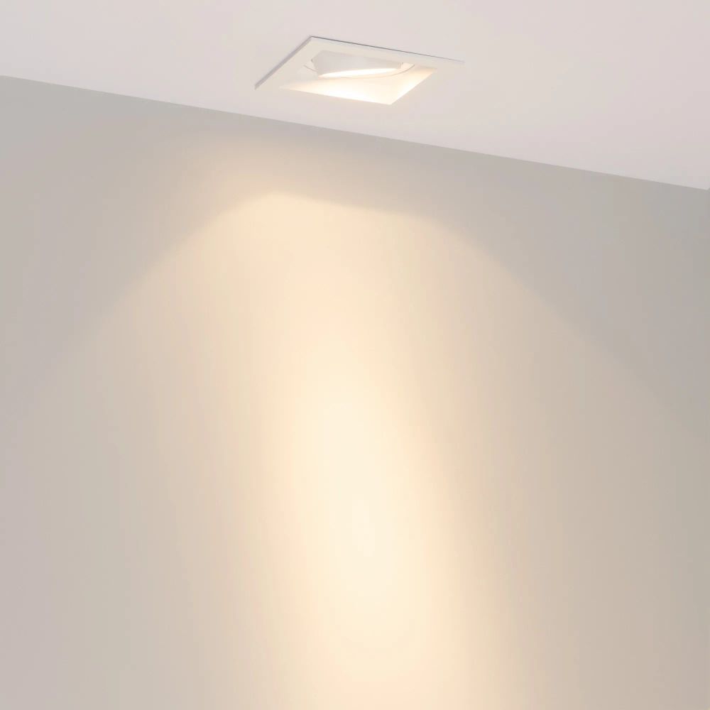 Светильник MS-VORTEX-BUILT-S90x90-12W Warm3000 (WH-WH, 20 deg, 230V) (Arlight, IP20 Металл, 5 лет) 057912