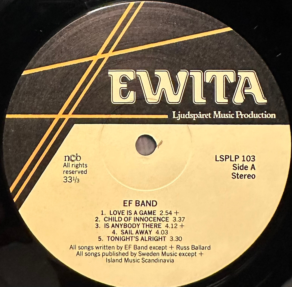 EF Band - Deep Cut (Швеция 1982г.)