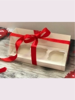 КОМПЛЕКТ панорамных коробок для 3 капкейков - 5 шт