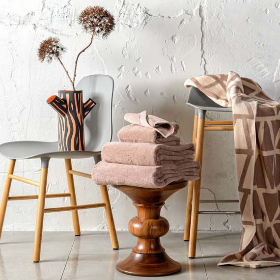 Полотенце банное коричневого цвета Essential, 90х150 см