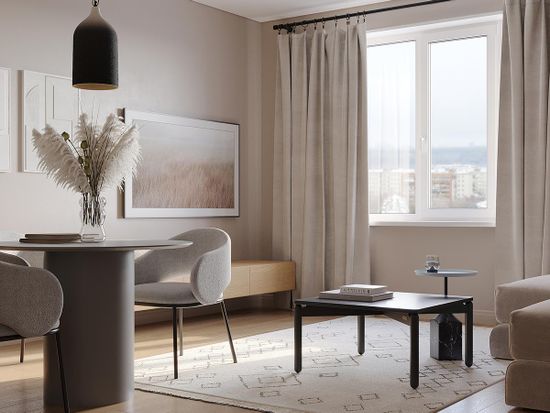 Столик кофейный saga, 75х75 см, темно-серый