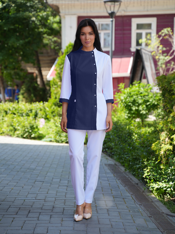 Блуза медицинская женская | Бл-371 к 3/4 либерти люкс