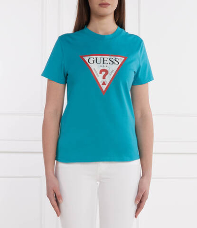 Футболка GUESS - бирюзовый(W2BI69 K8FQ1)