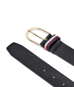 Кожаный ремень Tommy Hilfiger - черный(AW0AW16596)