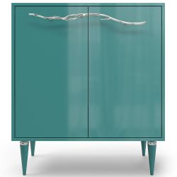 Комод Арт Колор Классик Сильвер с 2 полками Пастельно-синий