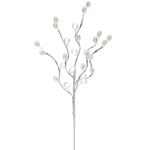 Ветка декоративная «Переливы» 30 см, Серебро