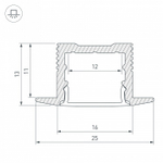 Профиль встраиваемый Arlight SL-SLIM 036040