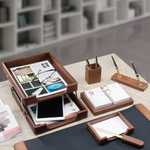 Набор настольный BESTAR "Charon" из массива дерева (бук), 7 предметов, цвет "орех", 236392